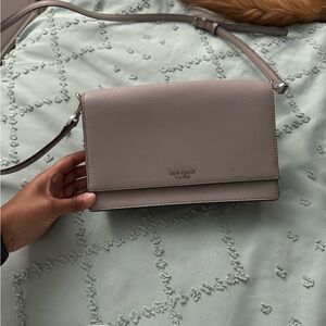 Grey Kate spade purse